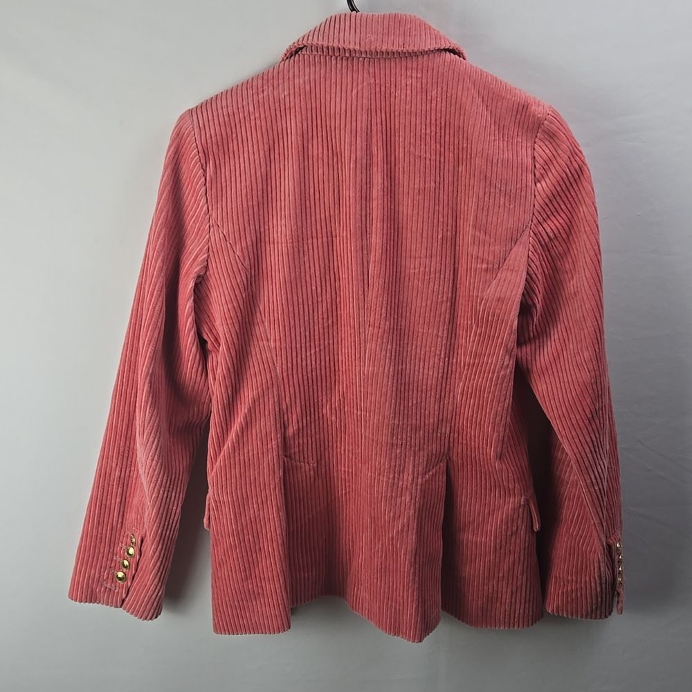 Rowing Blazers x Target Women's Pink Corduroy 2 Button Blazer Jacket Sz XS - Picture 4 of 11